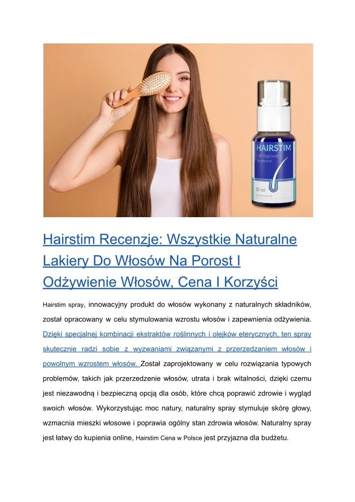 Hairstim Cena w Apteczce - Skuteczny Produkt dla Wzrostu Włosów - overview